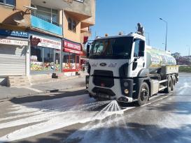 Göksun’da Cadde ve Sokaklar sürekli Dezenfekte ediliyor!