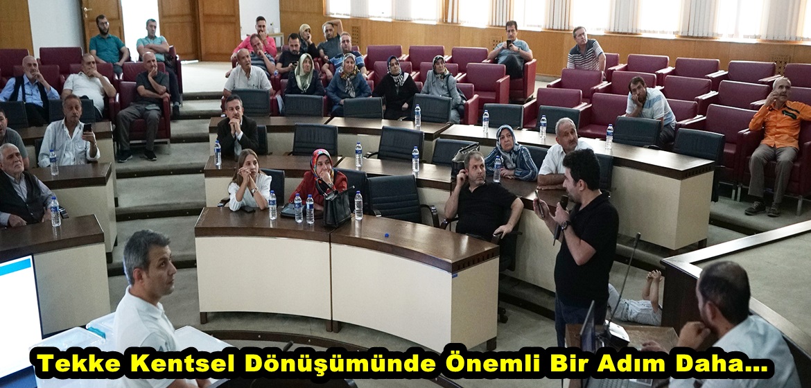 Tekke Kentsel Dönüşümünde Önemli Bir Adım Daha.