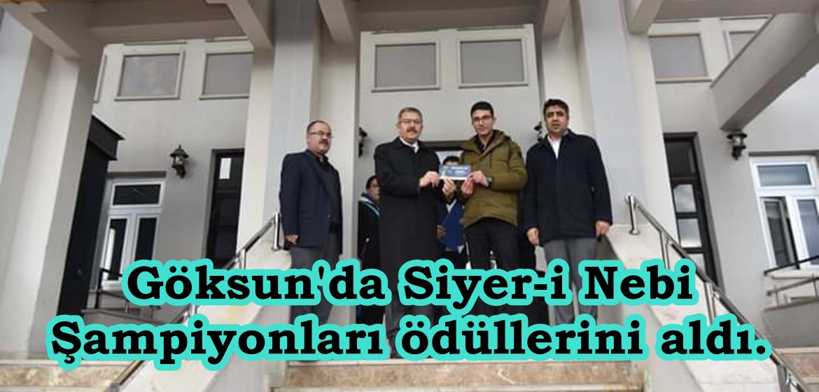 Göksun’da Siyer-i Nebi Şampiyonları ödüllerini aldı.