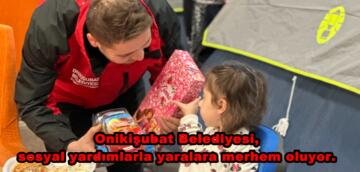 Onikişubat Belediyesi, sosyal yardımlarla yaralara merhem oluyor.