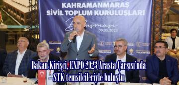 Bakan Kirişci, EXPO 2023 Arasta Çarşısı’nda STK temsilcileriyle buluştu.