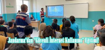 Jandarma’dan “Güvenli İnternet Kullanımı” Eğitimi!