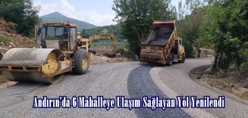 Andırın’da 6 Mahalleye Ulaşım Sağlayan Yol Yenilendi.