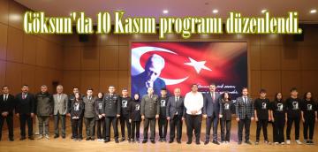 Göksun’da 10 Kasım programı düzenlendi.