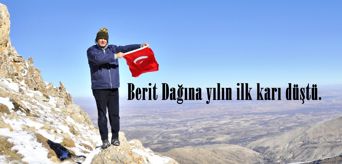 Berit Dağına yılın ilk karı düştü.