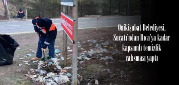 Onikişubat Belediyesi, Suçatı’ndan Ilıca’ya kadar kapsamlı temizlik çalışması yaptı.