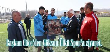 Başkan Cüce’den Göksun Ülkü Spor’a ziyaret.